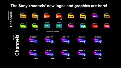 all sony channels.